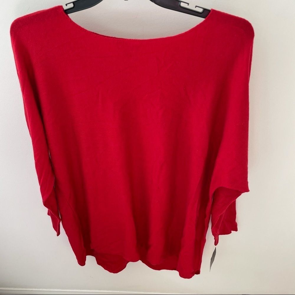 INC Red Tunic Sz 0X Sweater NWT
